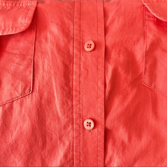 Light Orange Button Down Shirt - Picture 4 of 6